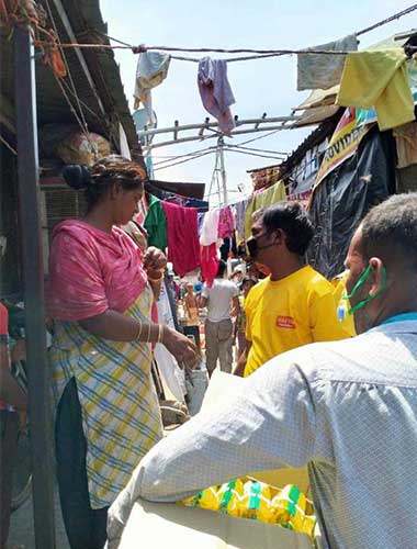 Relief distribution to artisan families